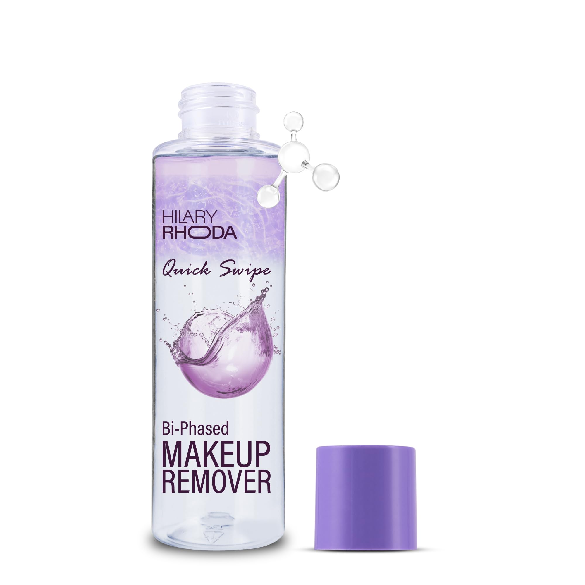 Hilary Rhoda Quick Swipe Bi-Phased Makeup Remover | Removes Waterproof Makeup | With Aloe Vera & Witch Hazel Extract | Water + Oil Formula | 100ml