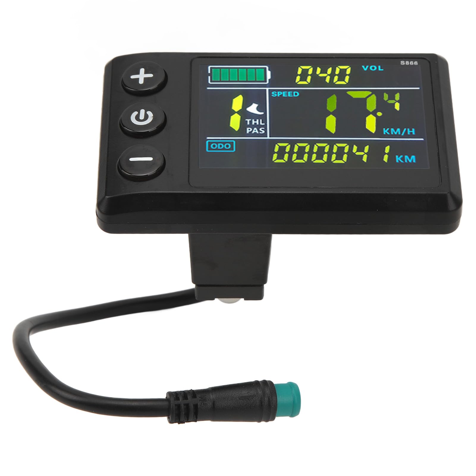 NutriEss Electric Bike LCD Display Meter S866 Impermeable Color Screen Display Control Panel for Lithium Battery Modification Accessories