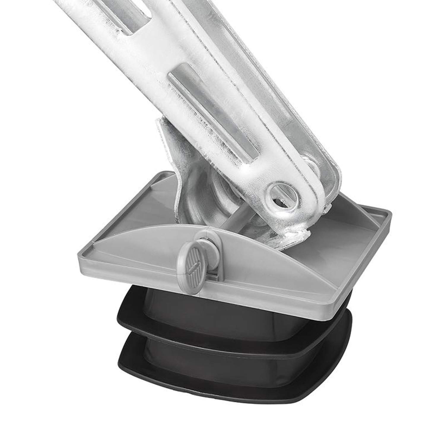 ProPlus Set de 4 Plaques de Stabilisation Empilables pour Vérins – Convient aux Béquilles de Caravane et Camping-Car – Base Antidérapante pour Sols Meubles – Noir