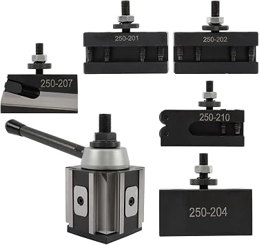 10-15" BXA Piston Quick Change Tool Post Set 6pc 250-200 Set