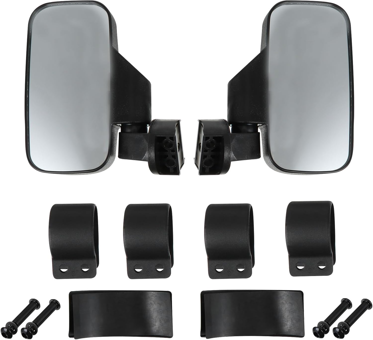 Wide Angle Car Rearview Mirror with Adjustable Blind Spot Auxiliary Observation for Utv Atv Off-road Vehicles Rearview Replacement Mirror