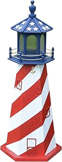 Furniture Barn USA 3' Patriotic, USA Replica Wooden Lighthouse