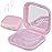 Retainer Case, Slim Aligner Case with Mirror, Compatible with Invisalign, Night Guard and Mouth Guard, Premium Retainer Case, With Aligner Remover Tool, Chew & Brush, Pink