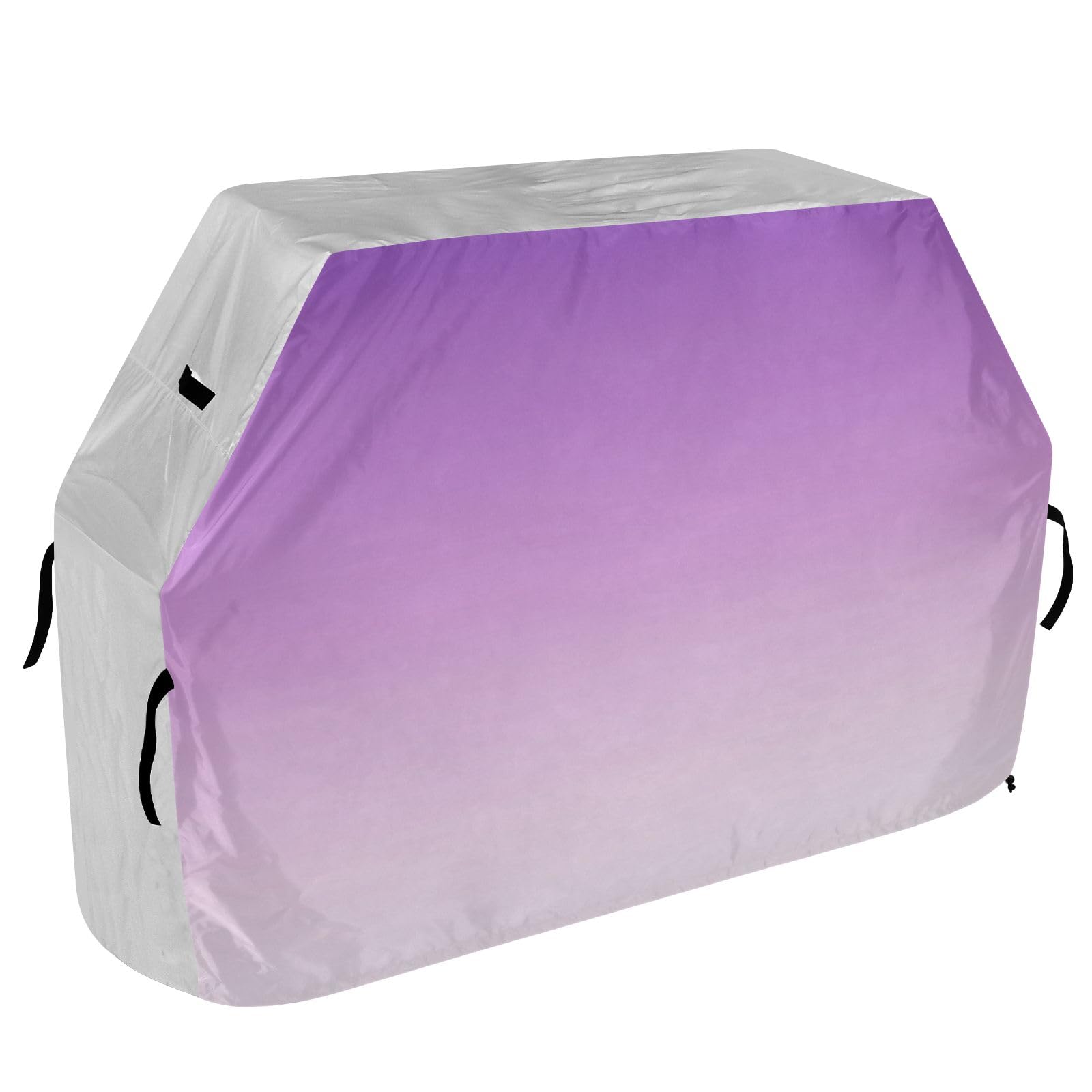 Funda para barbacoa de color morado a blanco, impermeable, resistente, para exteriores