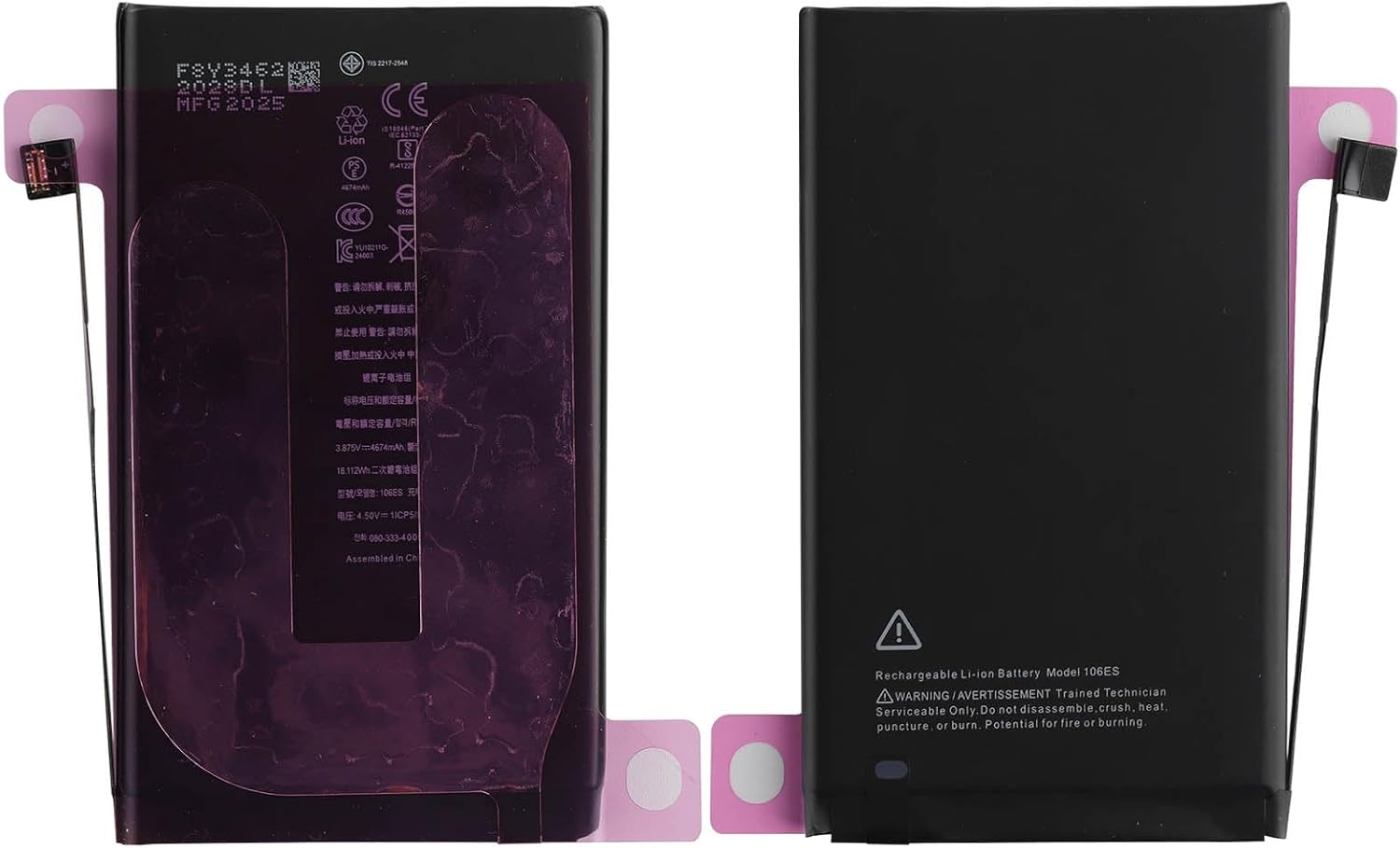 Rechargeable 0-Cycle Replacement Battery NA247 4674mAh Compatible with iPhone 16 Plus with Tools