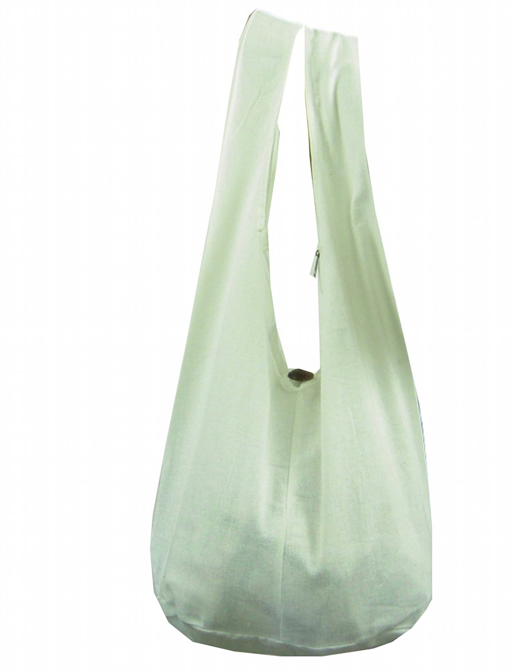 BTP! Cotton Bag Purse Crossbody Messenger Sling Thai Monk Buddha Hobo Hippie Medium Solid Color