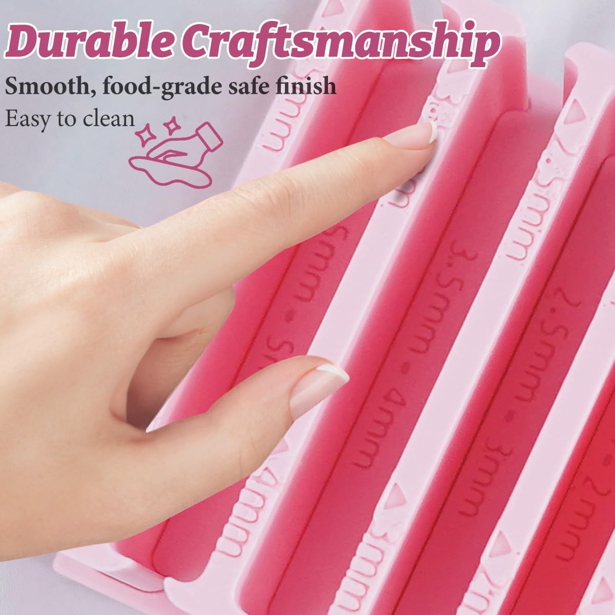 Polymer Clay Thickness String Roller Tool, Clay Rolling Strip Shape Maker, Reusable Bead Rollers and Clay Roller Machine for Polymer Clay Crafting, Polymers Clays Earring Tools