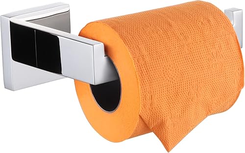 Miniatura 10 de KOKOSIRI Soporte de papel higiénico negro para baño, soporte de rollo de papel higiénico SUS304 de acero inoxidable, montaje en pared, negro mate,