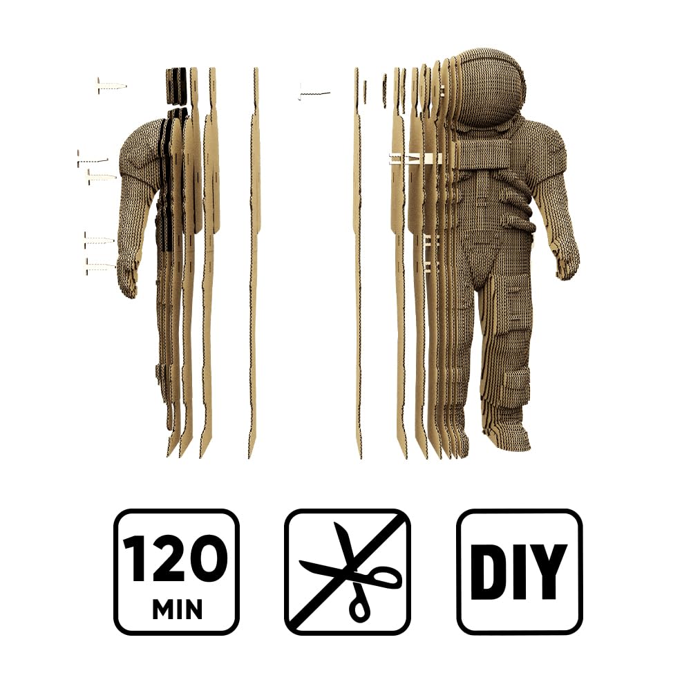 Astronauta Puzzle 3D de Cartón – Maqueta para Montar