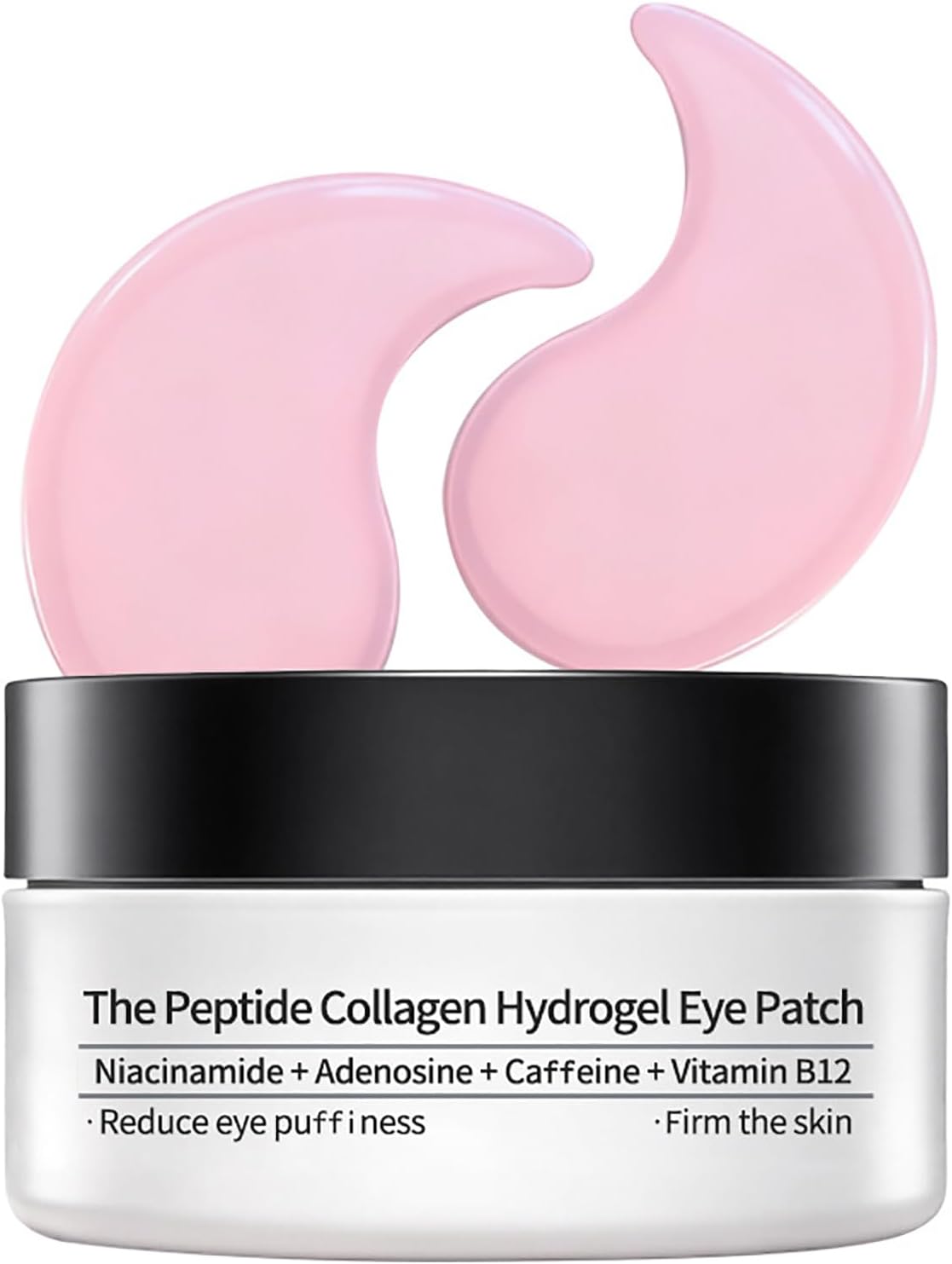 Peptide Collagen Hydrogel Eye Patches， Firming and Depuffing Under Eye Masks， Hydrating & Firming Eye Pads for Women，Suitable for All Skin Types