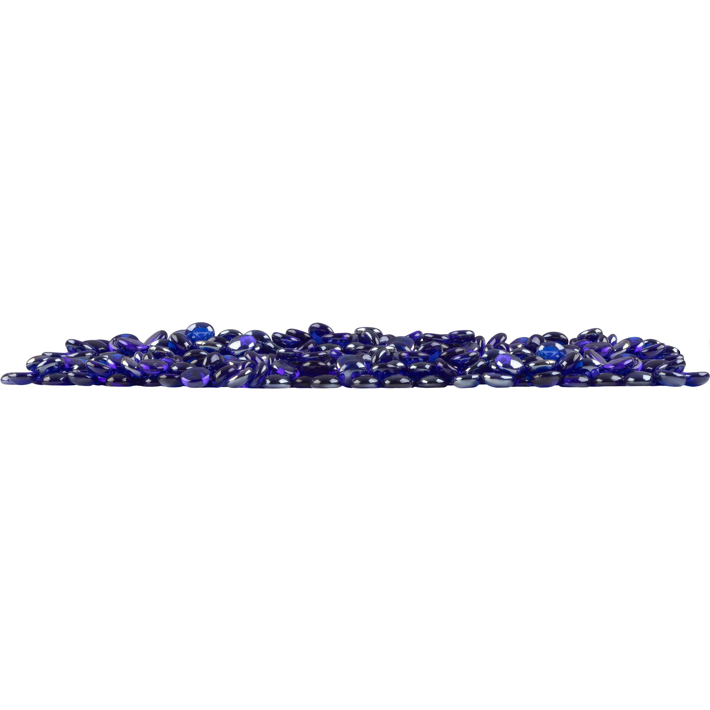 Pure Garden 50-LG1379 Pierres en verre pour foyer Bleu 4,5 kg