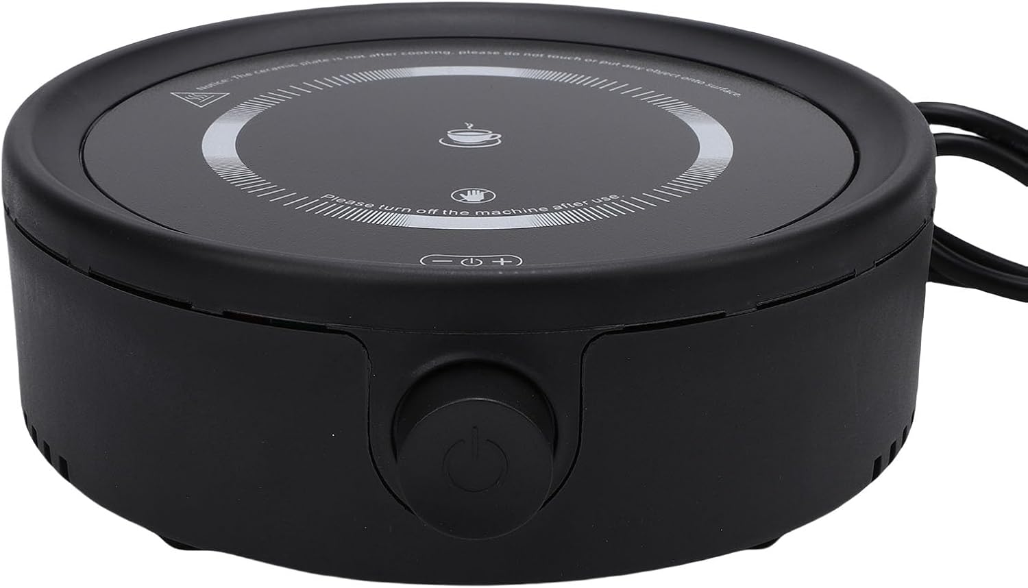 Estufa Eléctrica Mini 800W Placa Cerámica Compacta para Hogar Oficina