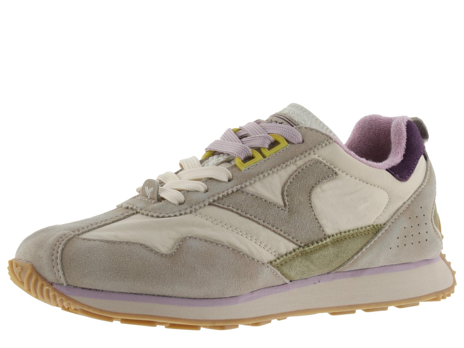 victoria 1985 Sneaker Unisex C80 Pelle & Pezzi Colorate & in Crosta di Pelle & Logo retrò 8800120 per Adulto Rosa 36