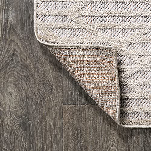 JONATHAN Y Tapete Interior Exterior 7'9" x 10' Beige miniatura 5