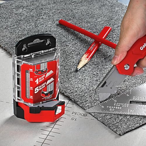 Goldblatt G08283 Allzweckklingen aus gehärtetem SK2M-Stahl, mit Spender, 100 Stück