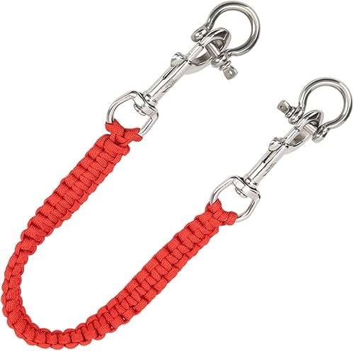 Miniatura 7 de VGEBY Cordón para cámara de buceo, 360 grados retráctil de rotación flexible para cámara, cordón de transporte, accesorios de buceo (rojo) Carcasa