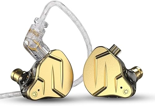 keephifi KZ ZSN Pro - Auriculares intrauditivos con cable en el oído, híbridos dinámicos, controladores de oído duales, desmontables, sin enredos,