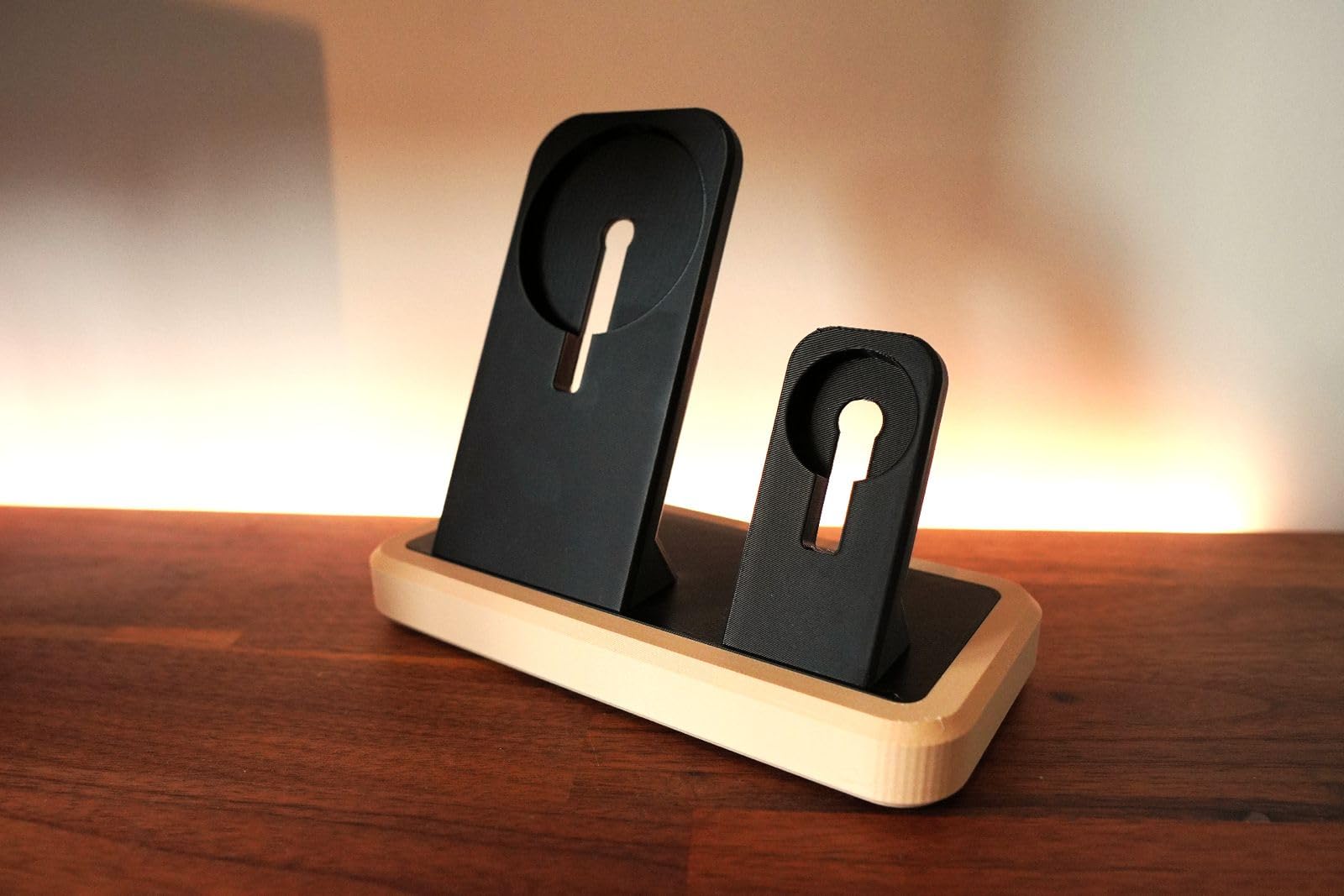 Layer One Phone & Watch Charging Stand (Chargers not Included) | Dual Docking Station | Desk Organizer for Watch & iPhone | Minimal Stand for Nightstand & Office Setup-image-43