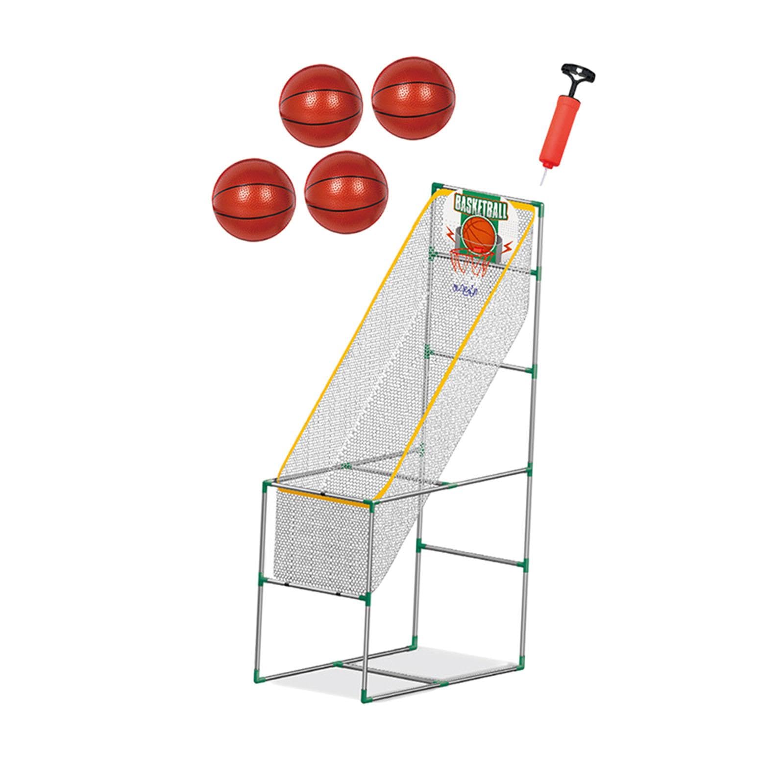 ATORSE Kids Arcade Basketball Game Set Interactive Toy Easy to Assemble Sports Toys 1.39m with 4 Ball