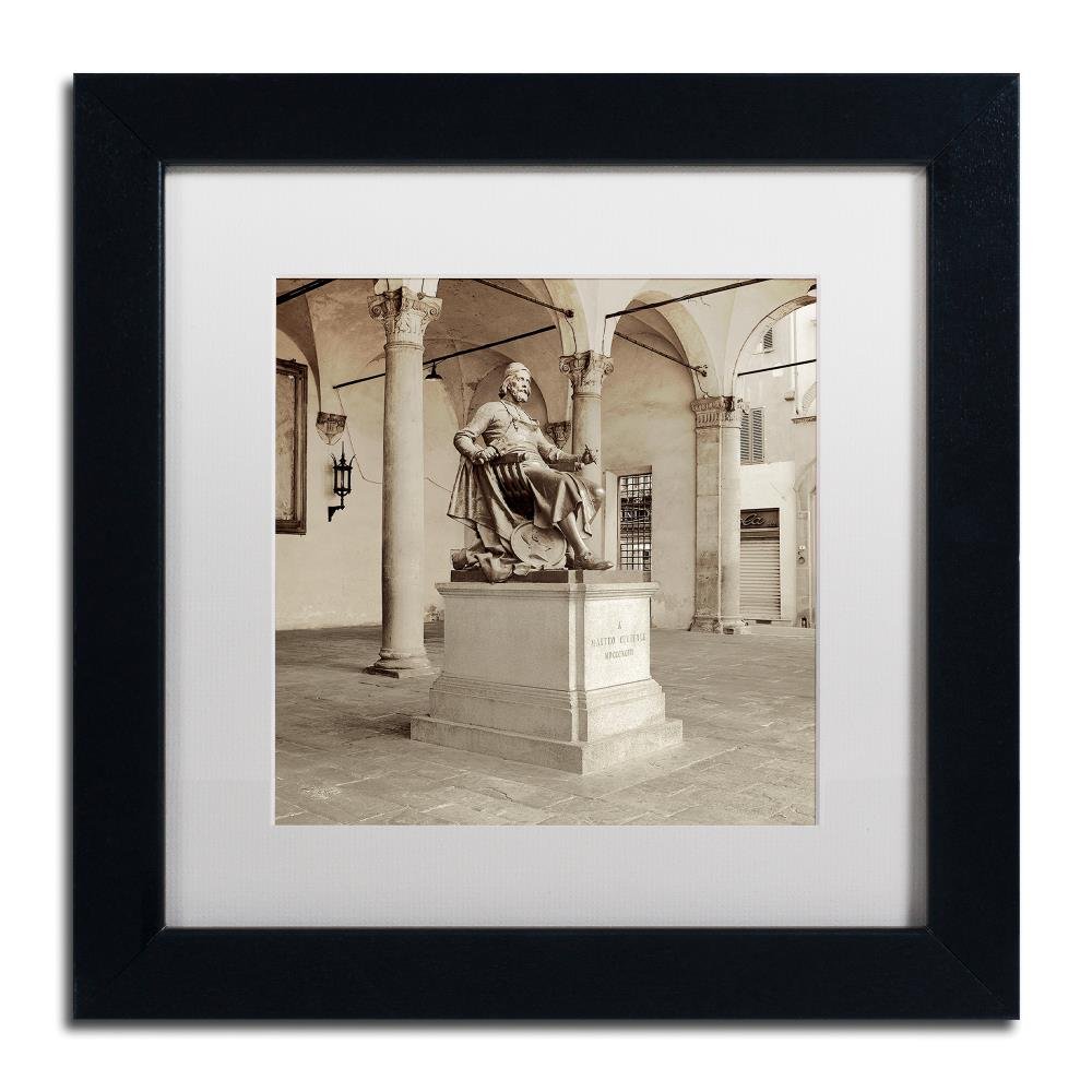 Trademark Fine Art Lucca II by Alan Blaustein White Matte Black Frame 11x11-Inch