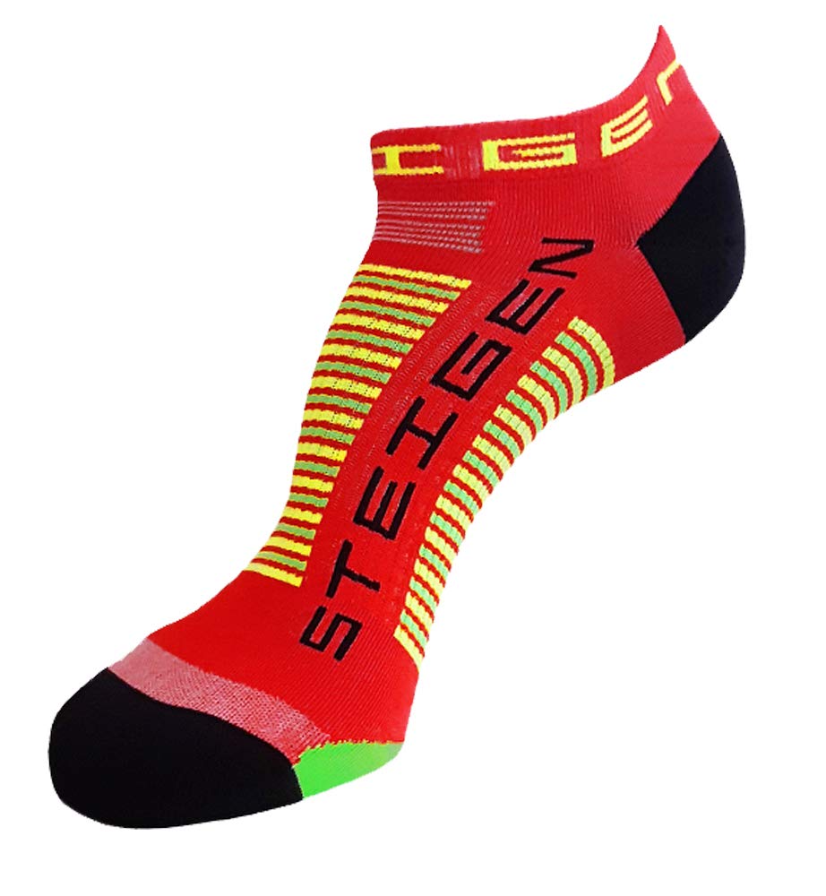 Steigen Zero Length Athletic Sock (Red)