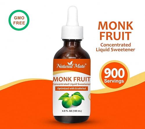 Miniatura 6 de Edulcorante líquido de fruta de monje hecho con 100% extracto de fruta de monje y optimizado con eritritol - 0.9 onzas líquidas (0.9 fl oz) (0.9 oz
