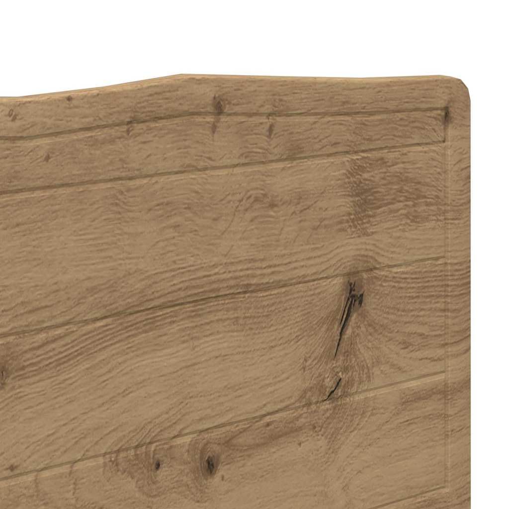 Cabecero de madera de roble Artisan, 150 cm, cabecero de cama, cabecero de cama y respaldo para cama, dormitorio -E