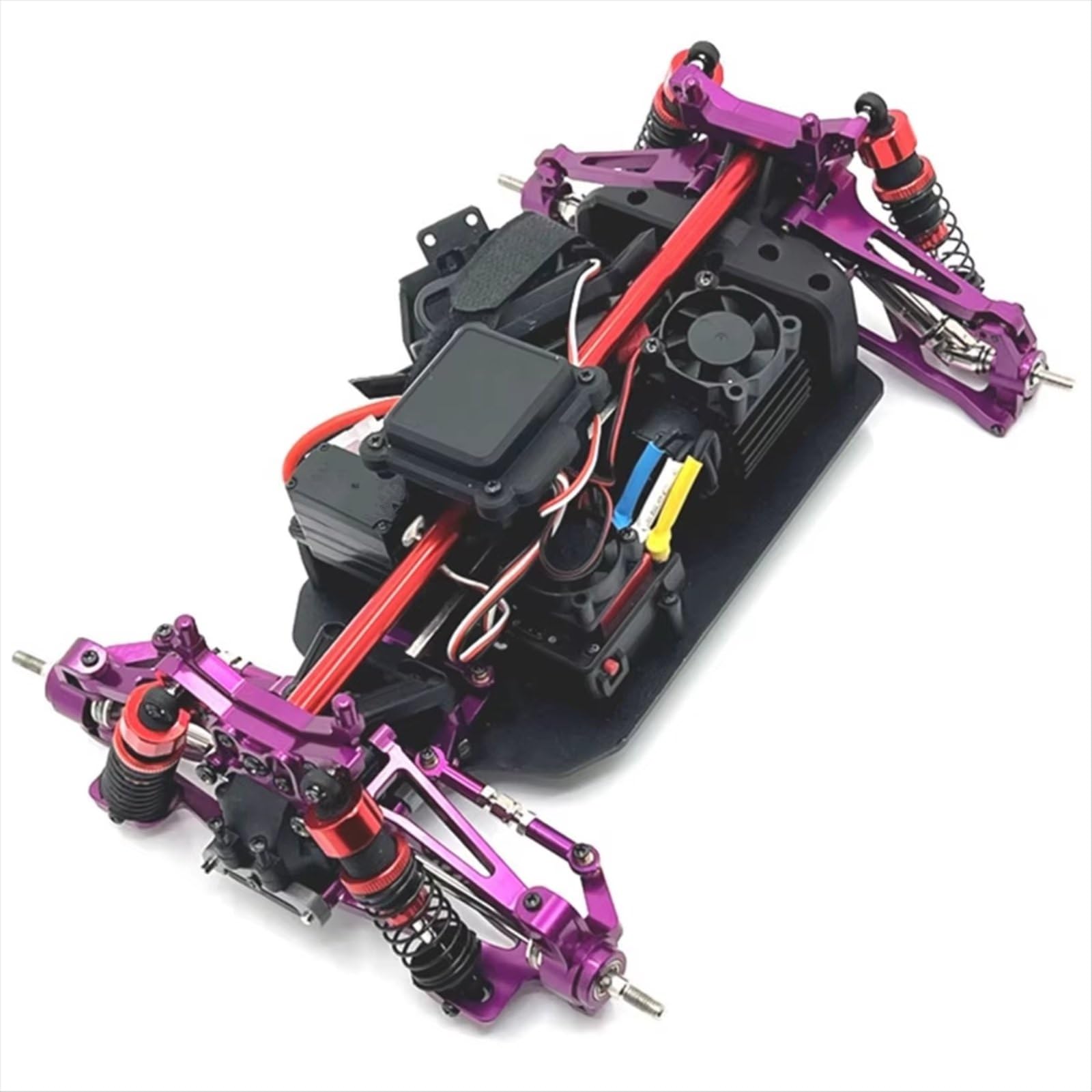 pour 14209 14210 1/14 Coupelle Direction pour Bras Oscillant Support Tour D'amortisseur Piliers Carrosserie Pièces Mise À Niveau pour Voiture RC Rc Bloc De Direction