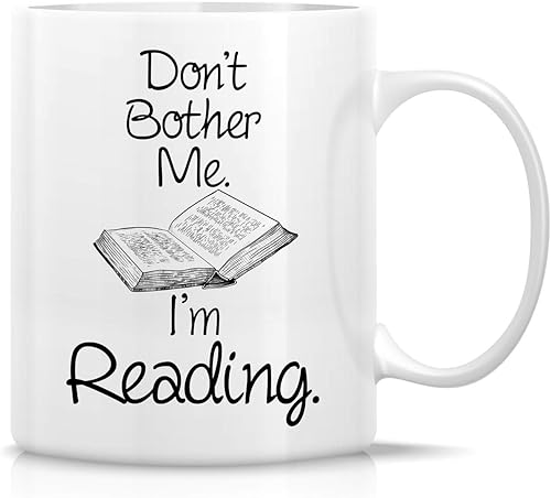 Miniatura 1 de Retreez Taza divertida  Don't Bother Me I'm Reading Book - Tazas de café de cerámica de 11 onzas  Divertido, sarcasmo, sarcástico, motivacional,