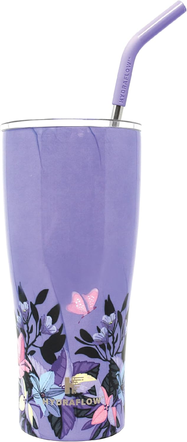 HYDRAFLOW Capri 30oz Tumbler with Straw Triple Wall