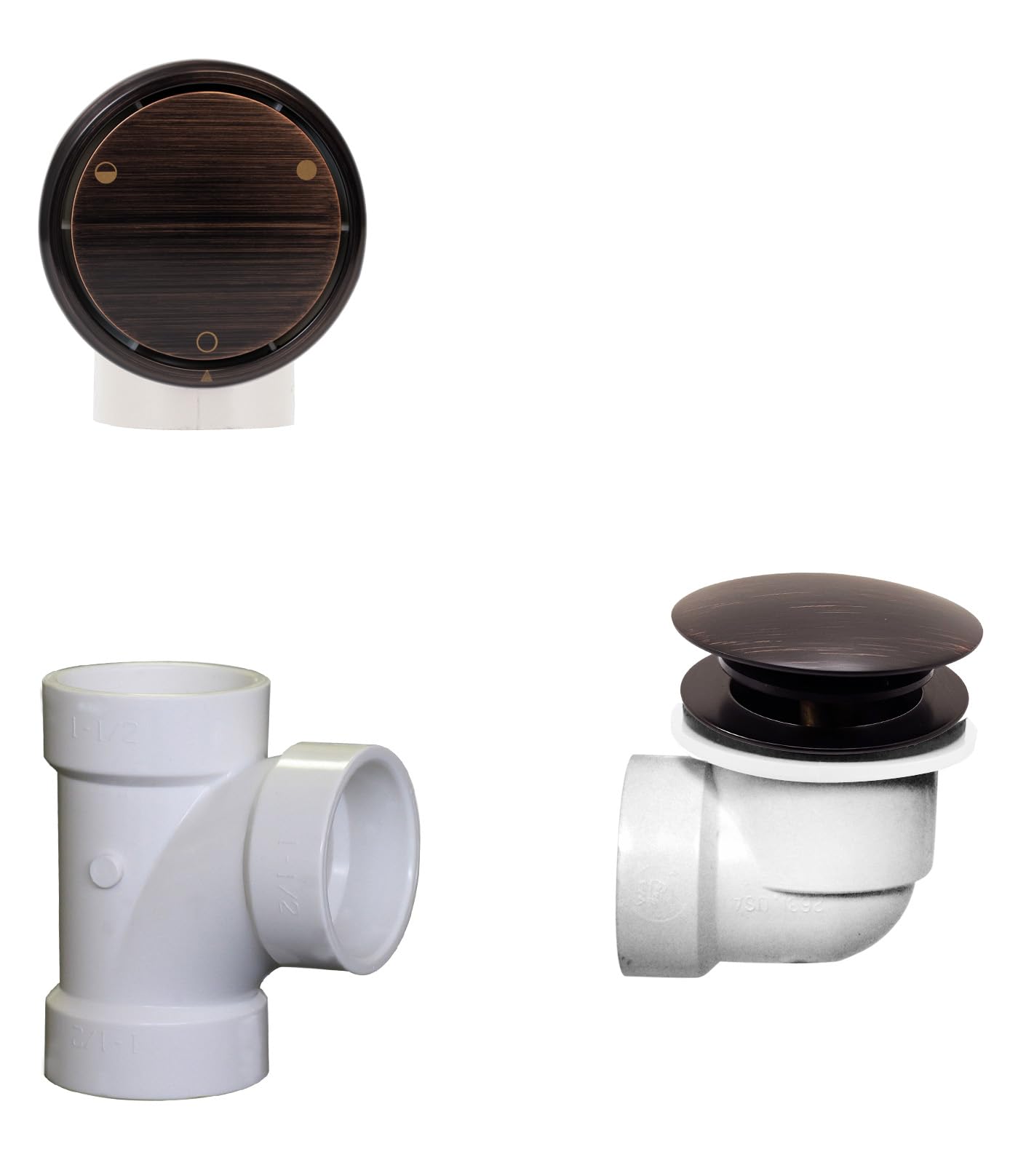 TOTAL SOLUTION 2X POWER＆SYN-AKE Westbrass Deep Soak Closing Overflow Plumber's Pack with Sch. 40