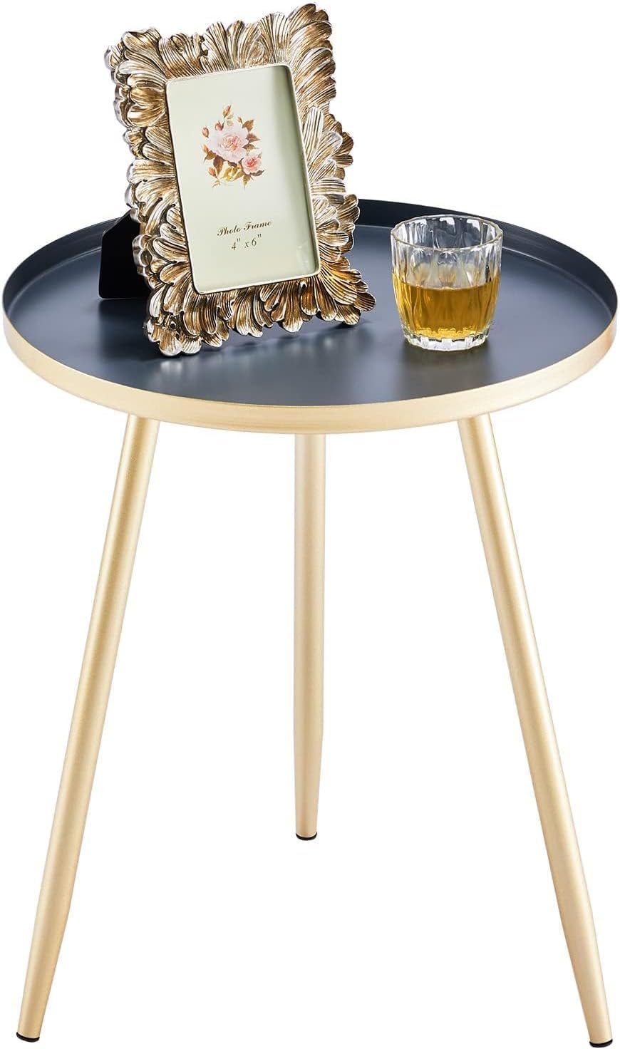 AJ Gold Tray Table Side Coffee END Tea Table Stunning Gold Colour ...