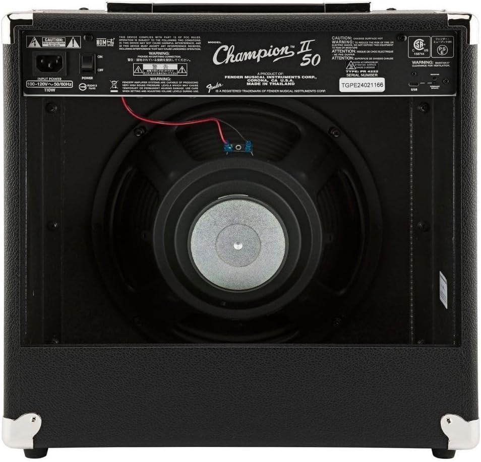 Fender Champion II 50 Guitar Amp, 50 Watts, with 2-Year Warranty, Features 12 Built-In Effects Models - Image 3