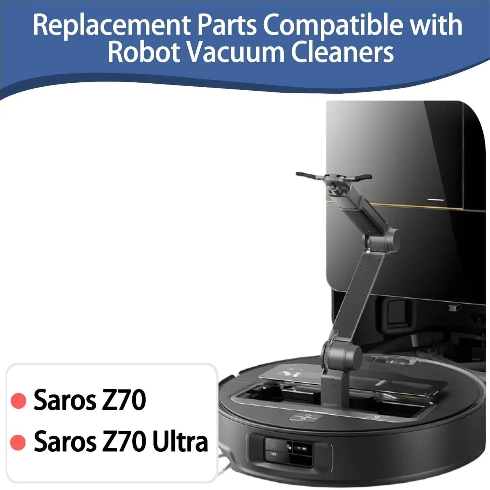 Repuesto De Robot Aspirador, Compatible Con Roborock,Saros Z70, Piezas, Filtro De Cepillo Lateral, Almohadilla De Fregona, Accesorios De Repuesto(Mop Pad 20pcs)