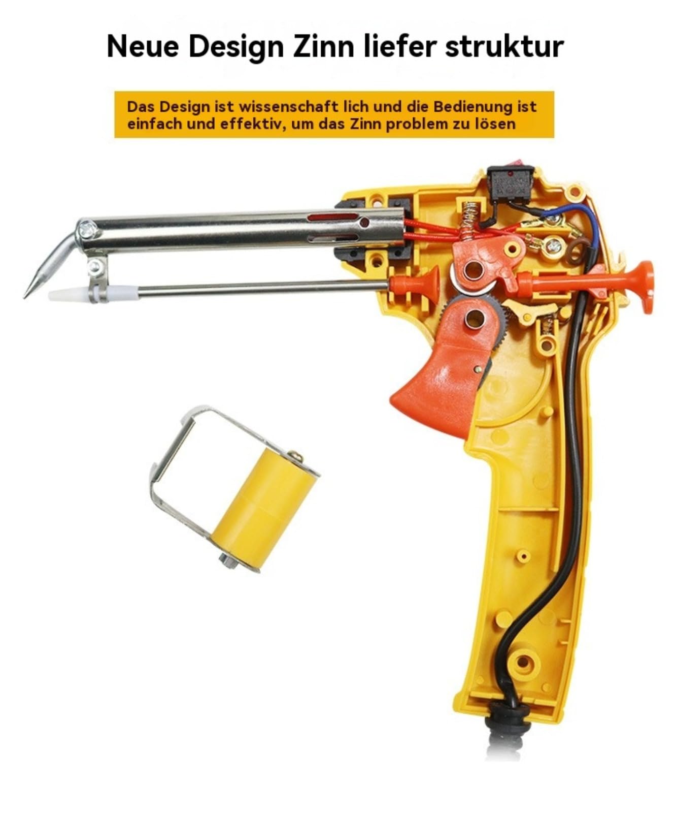 2025 Nueva pistola de soldadura automática Soldadora portátil con una sola mano robusta para herramientas de soldadura industrial con calor interno, soldador de calentamiento rápido industrial
