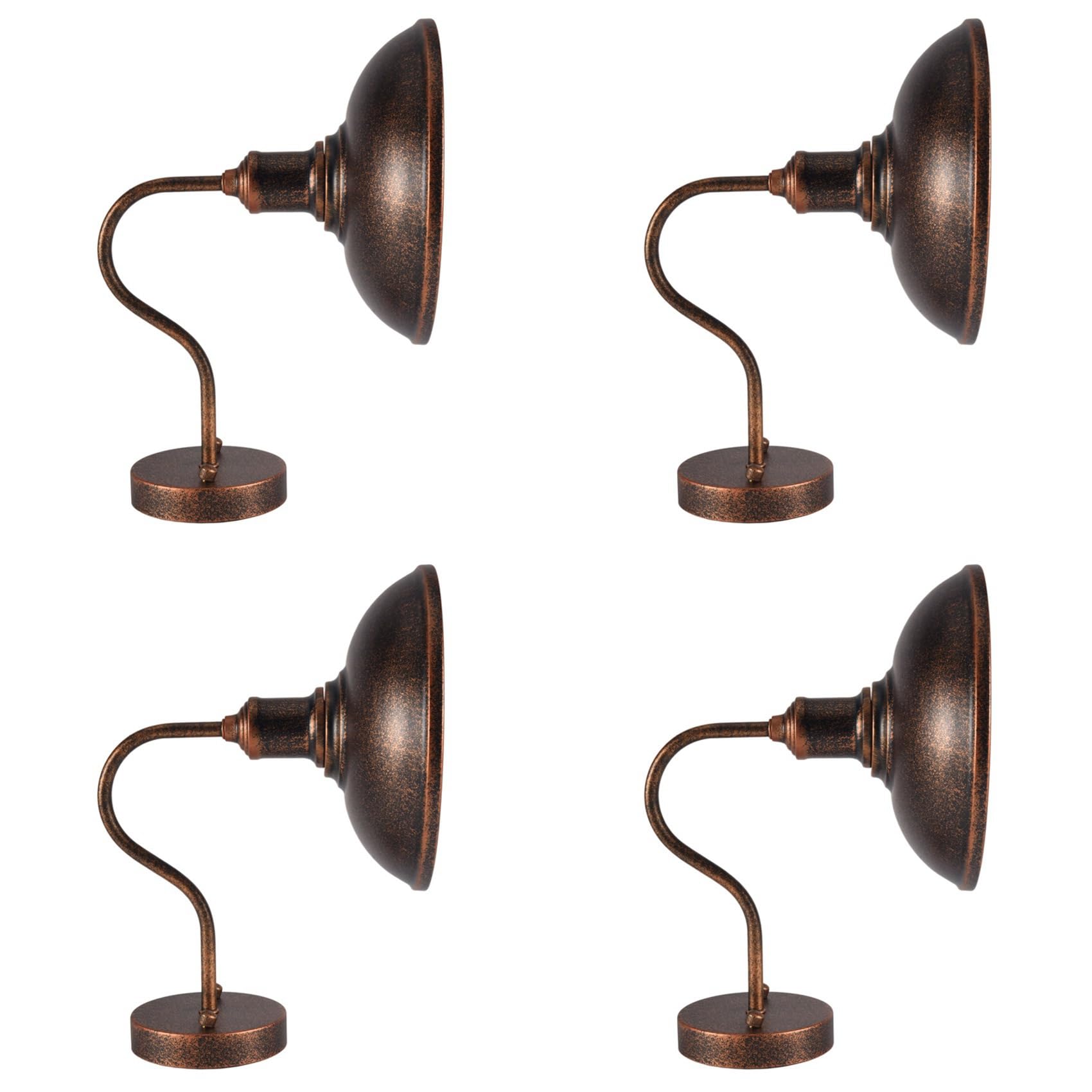 Vjsujehgy 4X LED Gooseneck Barn Light Outdoor Wall Lamp Front Porch Farmhouse Fixture Garden Lights for Indoor Outdoor B