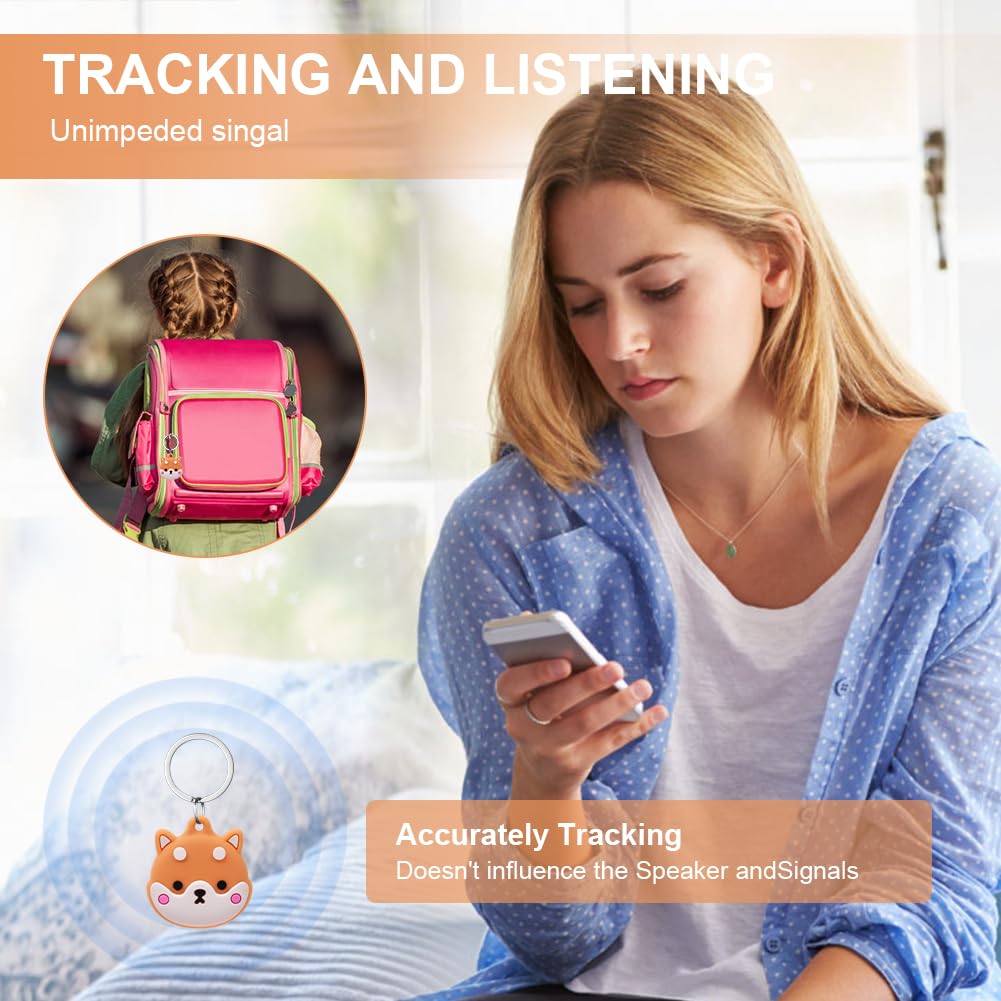 AXFEE Llavero para AirTag Silicona, Llaveros AirTag Funda Protectora, Llavero Portátil Impermeable, Regalo para Niños, Ancianos — view 6