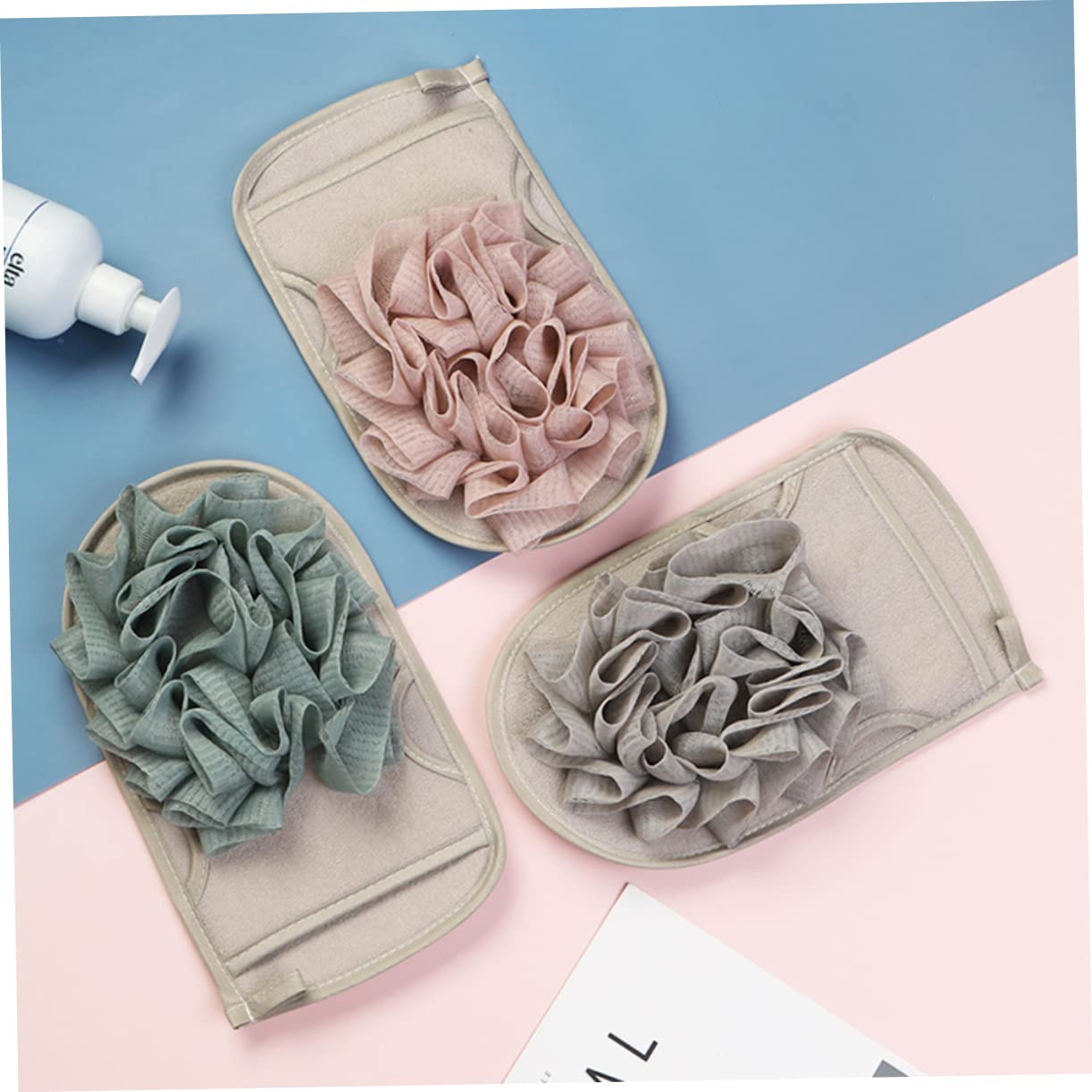 Didiseaon 9pezzi Guanti Esfolianti Per Doccia Design Doppia Faccia Per Rimuovere e Morta Spugne Per Bagno Colorate e Morbide