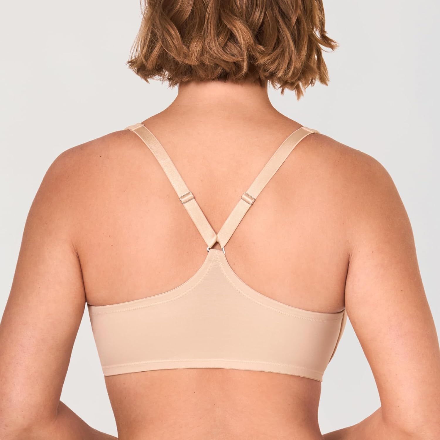 DELIMIRA Women's Front Closure Full Coverage Bras Plus Size Underwire Racerback Supportive Plunge Unlined Bra - Image 2