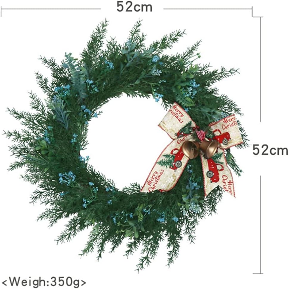 Garland Simulated Anemone Bells Festive Window Decoration Home Door Decoration Wall Hanging Wreath