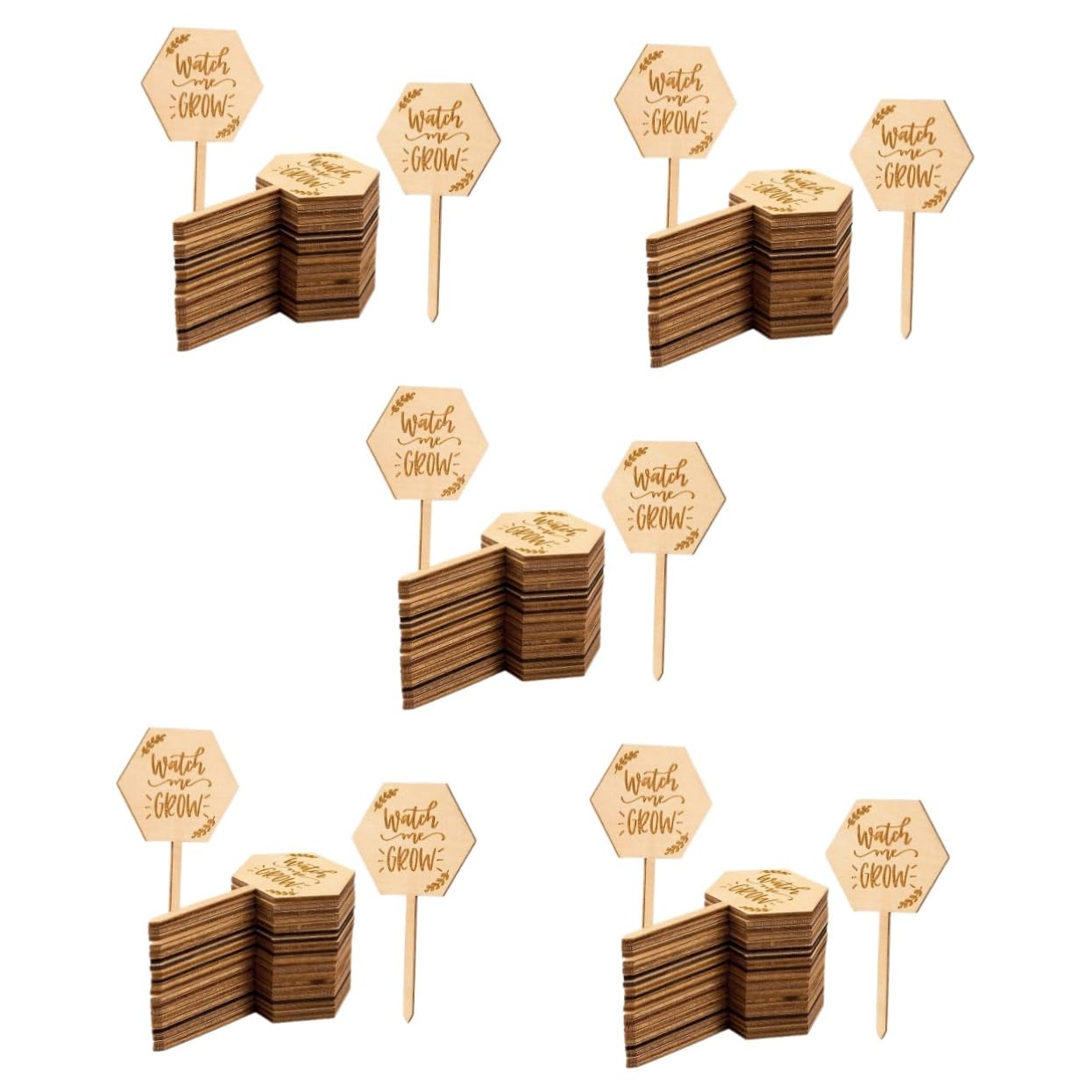 Abaodam 5 Ensembles Étiquette En Bois Marqueurs De Plantes De Jardin Croissance Nursery Usine Étiquettes De Plantes Imperméables Étiquettes De Plantes Pour 40 Pièces * 5