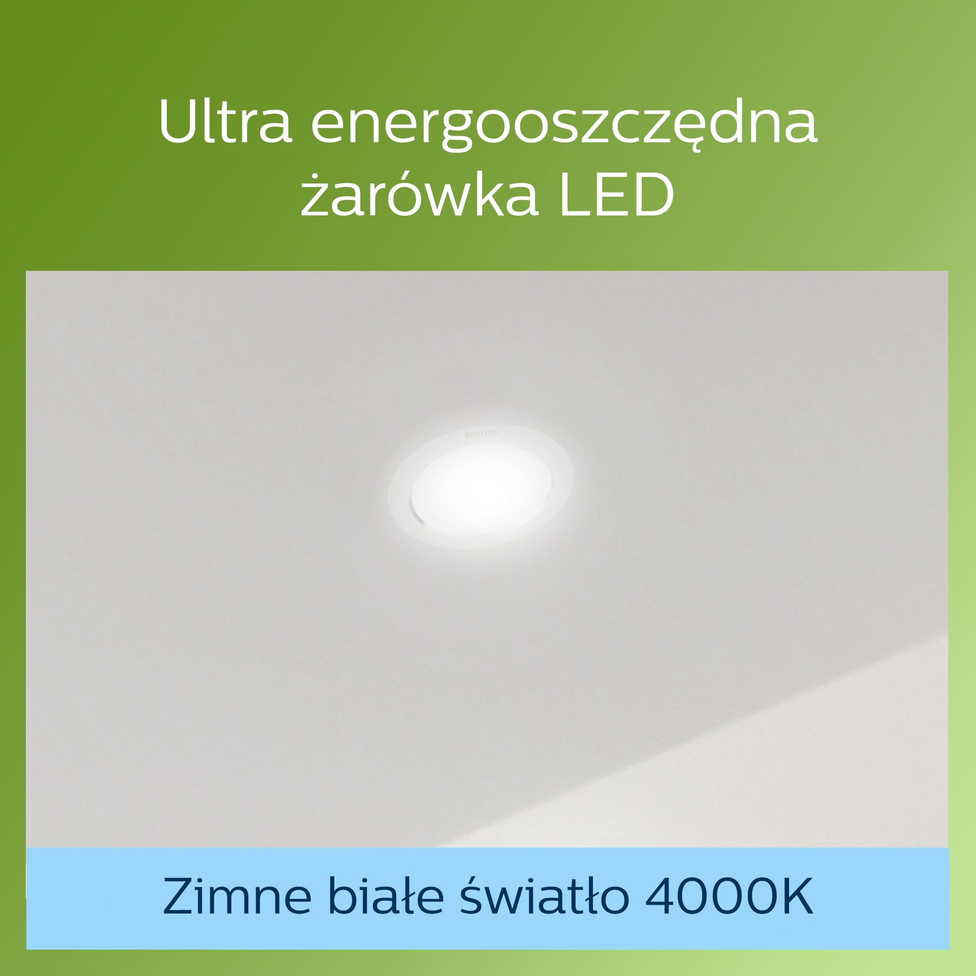 PHILIPS Diamond Cut UE Gen. 2 Recessed 2,2 W, 90 cm, 4000 K, 345 lumenów, biały