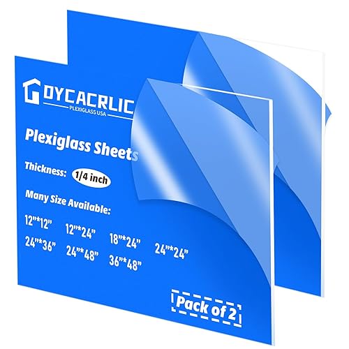 5 hojas de plexiglás de 24 x 36 pulgadas, paneles de hojas de PET, hoja de plexiglás acrílico transparente de 24 x 36 pulgadas, para marco de fotos,