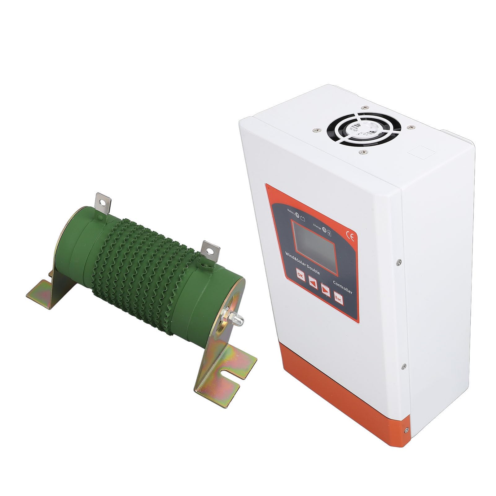 48V Controller Ibrido Solare Eolico, 2400W MPPT Solare, per | Doppia alimentazione, display LCD, connettività APP, per casa, barca, lampione