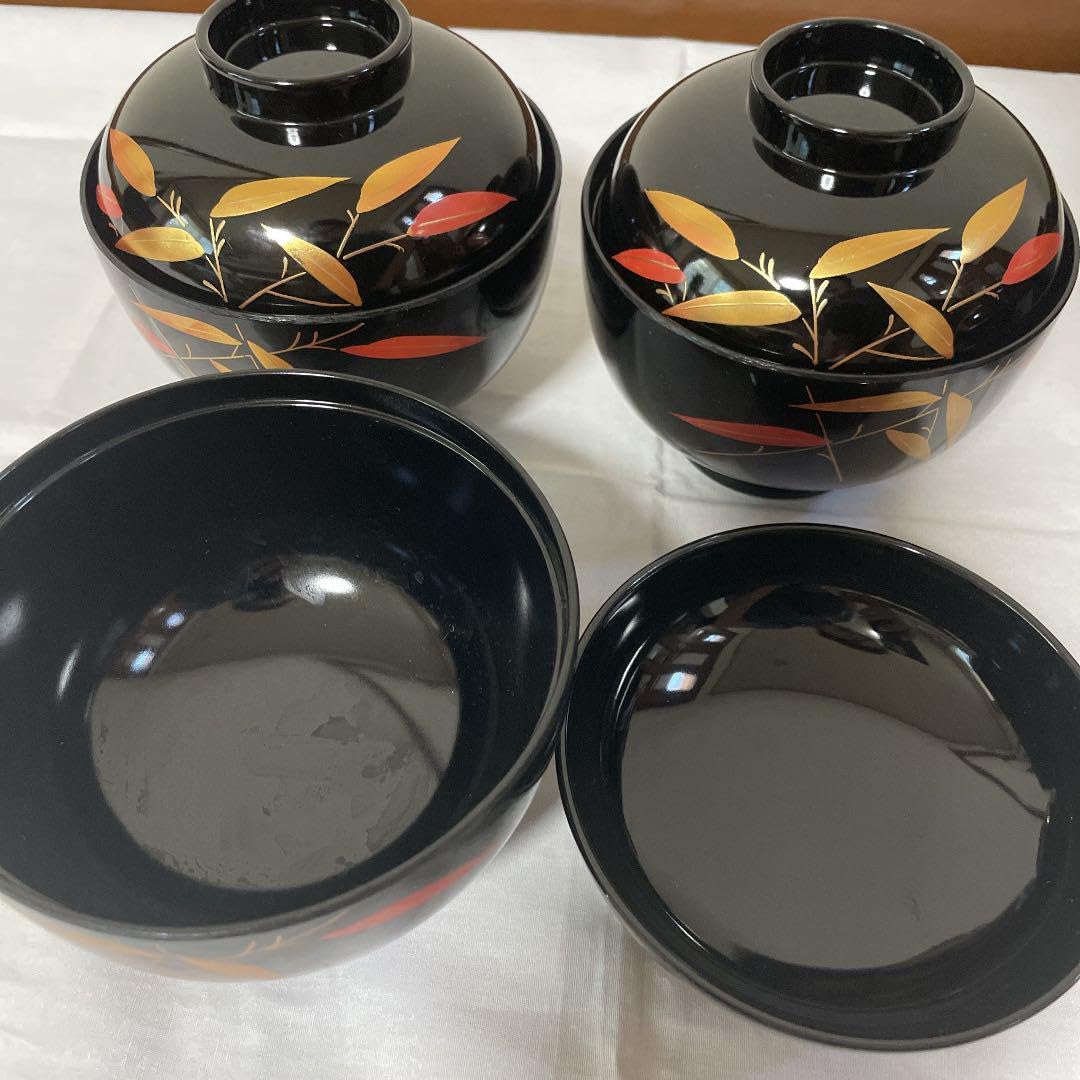 Amazon.co.jp: 新SONE KOUGEI うるし塗 ふた付き 吸い物椀 曽根工芸