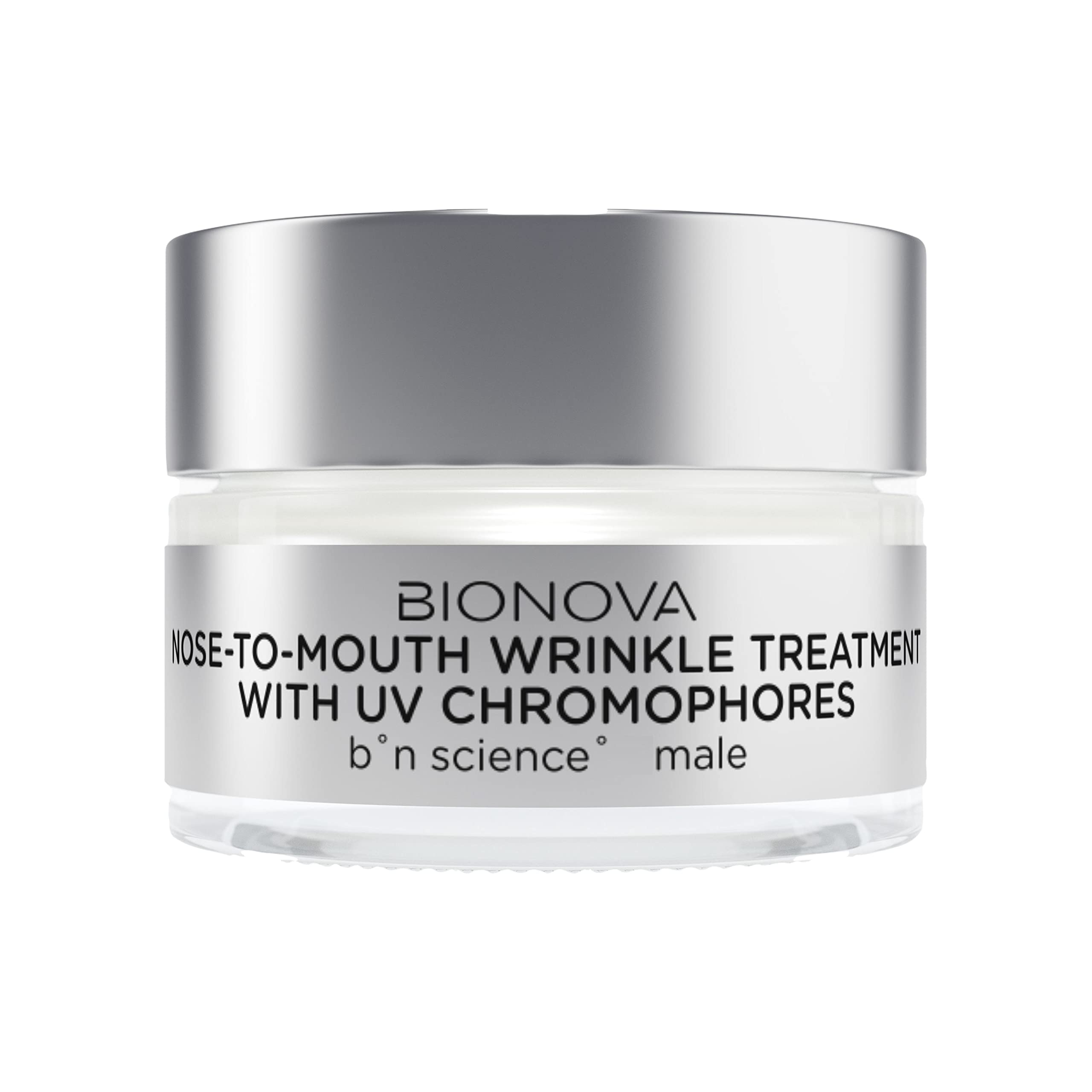 BIONOVA - Anti-Aging Nose-to-Mouth Wrinkle Treatment Cream for Men - Reduce Appearance of Fine Lines, Wrinkles, and Retain Skin Firmness (0.5 oz)
