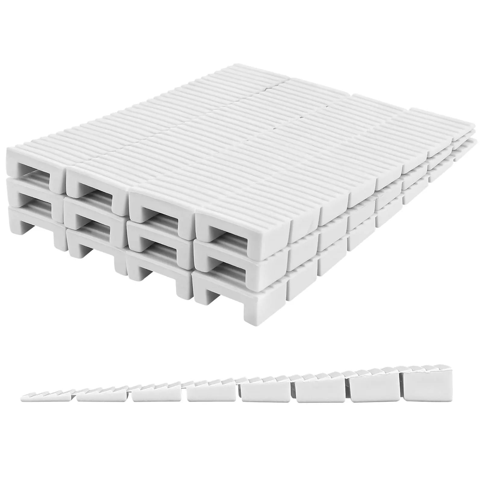 Furniture Levellers 20pcs Furniture Floor Mats Can Be Cut Levelers Shims Spacers Anti Slip Balance Pads Height Adjustment Wedges Plastic