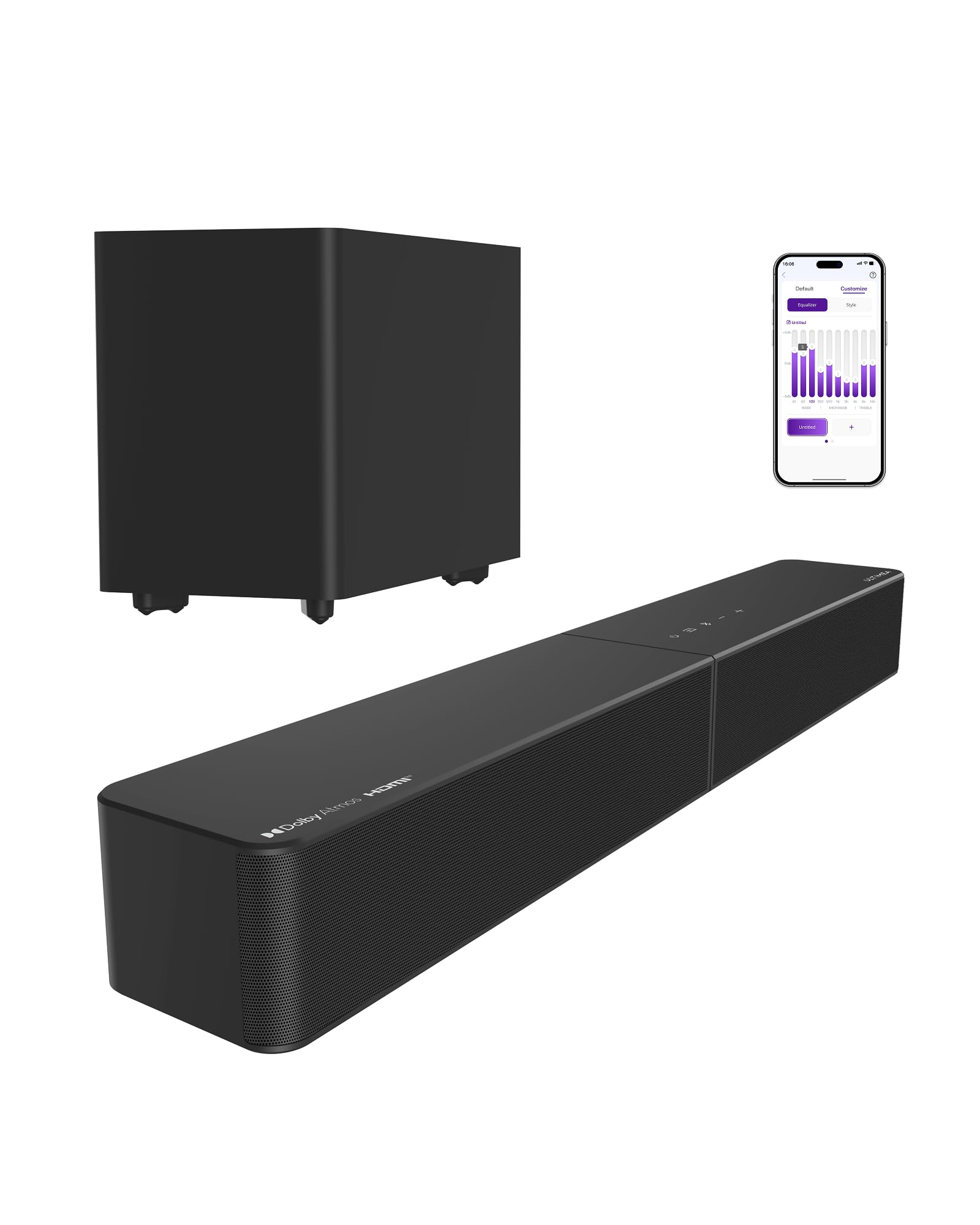 ULTIMEA Dolby Atmos サウンドバー Amazon.com: ULTIMEA Sound Bar with Wireless Subwoofer, Dolby Atmos