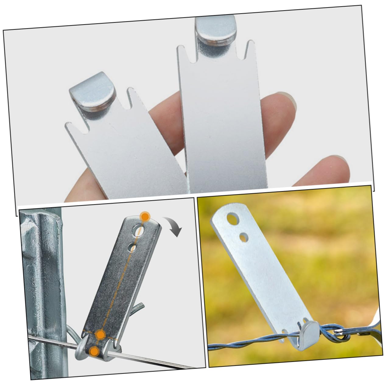 Sosoport 6 Pièces Fil d'acier Tendeur Robuste Passoire De Câble en Métal Tendeur De Fil Métallique Tendeur De Corde De Remplacement Tendeurs De Fil d'acier Tendeur De Câble De Fil De