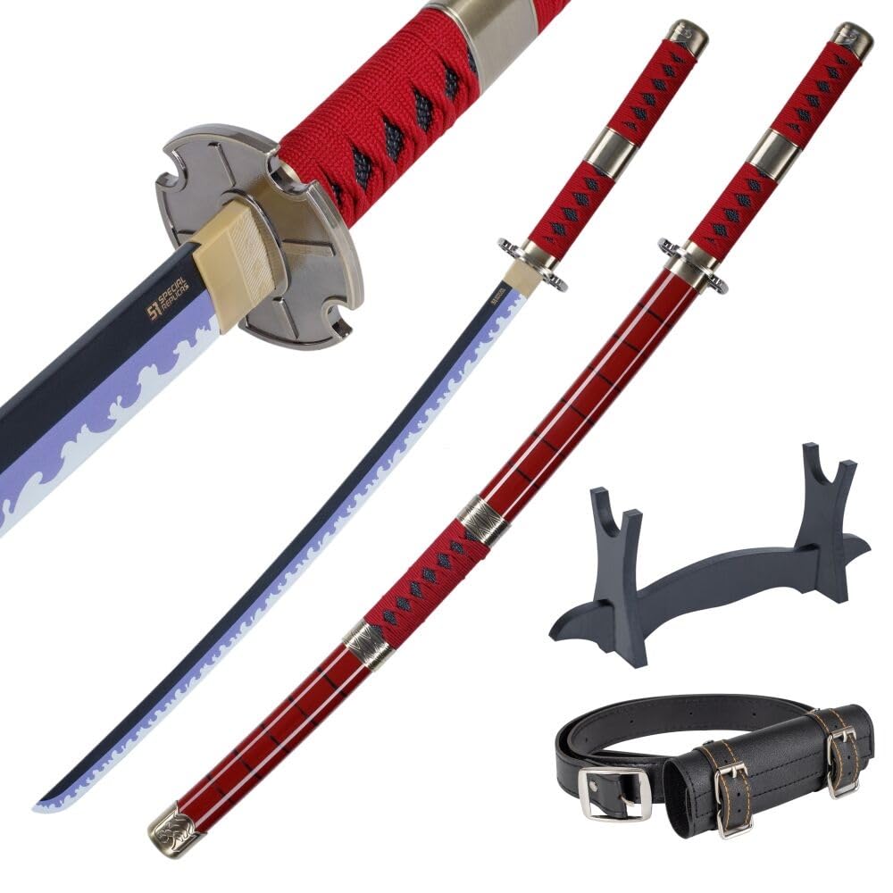 Spada Cosplay Katana di bambù Anime, Spada di Un Pezzo Ispirata a Katana Roronoa Zoro 105 cm 41 Pollici Una varietà di Stili tra Cui Scegliere